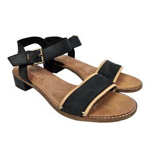 Toms Black and Tan Women's Sandals